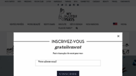 What Gift.mylittleparis.com website looked like in 2018 (6 years ago)