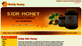 What Goldyhoney.com website looked like in 2018 (6 years ago)