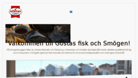 What Gostasfisk.se website looked like in 2018 (6 years ago)