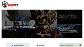 What Gameover.es website looked like in 2018 (7 years ago)