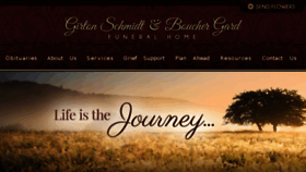 What Gsbfuneralhome.com website looked like in 2018 (6 years ago)