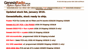 What Genesisradio.com.au website looked like in 2018 (5 years ago)