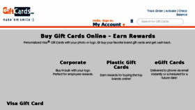 What Giftcard.com website looked like in 2018 (6 years ago)