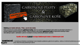 What Gabionove-ploty.sk website looked like in 2018 (6 years ago)