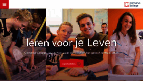 What Gomaruscollege.nl website looked like in 2018 (5 years ago)