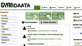 What Gyandaata.com website looked like in 2018 (6 years ago)
