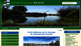 What Gemeinde-biederitz.eu website looked like in 2018 (6 years ago)