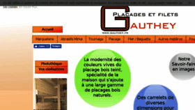 What Gauthey.fr website looked like in 2018 (5 years ago)