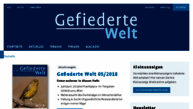 What Gefiederte-welt.de website looked like in 2018 (6 years ago)