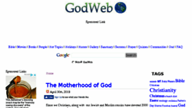 What Godweb.org website looked like in 2018 (6 years ago)