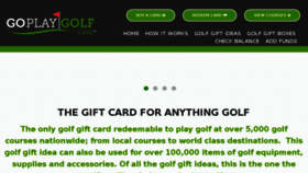 What Goplaygolf.com website looked like in 2018 (6 years ago)