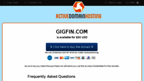 What Gigfin.com website looked like in 2018 (6 years ago)