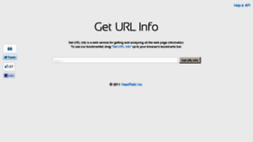What Geturlinfo.com website looked like in 2018 (7 years ago)