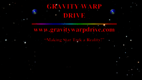 What Gravitywarpdrive.com website looked like in 2018 (6 years ago)