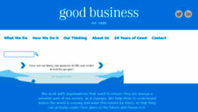 What Good.business website looked like in 2018 (6 years ago)