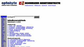 What Gesetze.ch website looked like in 2018 (6 years ago)