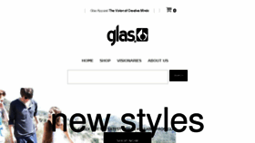 What Glas.com website looked like in 2018 (5 years ago)