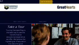 What Glendaleprep.org website looked like in 2018 (5 years ago)