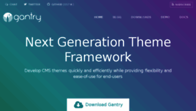 What Gantry-framework.org website looked like in 2018 (6 years ago)