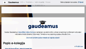 What Gaudeamus.vvg.hr website looked like in 2018 (6 years ago)