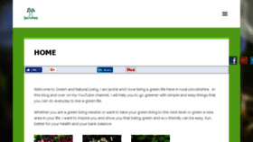 What Greenandnaturalliving.co.uk website looked like in 2018 (6 years ago)