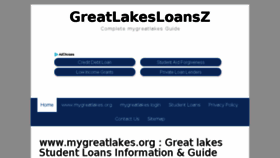 What Greatlakesloansz.com website looked like in 2018 (6 years ago)