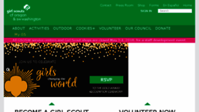 What Girlscoutsosw.org website looked like in 2018 (5 years ago)