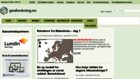 What Geoforskning.no website looked like in 2018 (6 years ago)
