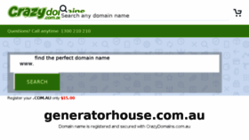 What Generatorhouse.com.au website looked like in 2018 (5 years ago)