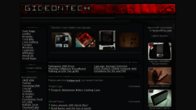 What Gideontech.com website looked like in 2018 (5 years ago)
