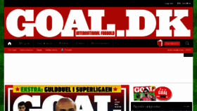 What Goal.dk website looked like in 2018 (6 years ago)