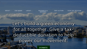 What Greenforall.org website looked like in 2018 (5 years ago)