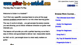 What Guitar-in-a-nutshell.com website looked like in 2018 (6 years ago)