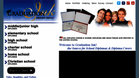 What Graduationink.com website looked like in 2018 (6 years ago)
