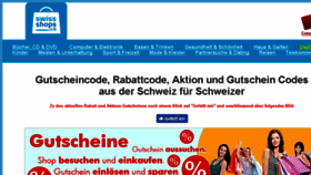 What Gutscheincodeschweiz.ch website looked like in 2018 (5 years ago)