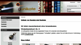 What Gunikate.de website looked like in 2018 (6 years ago)