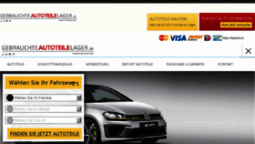 What Gebrauchteautoteilelager.de website looked like in 2018 (5 years ago)