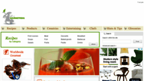 What Gourmetpedia.net website looked like in 2018 (5 years ago)