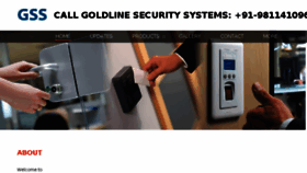 What Goldlinesecuritysystems.in website looked like in 2018 (6 years ago)