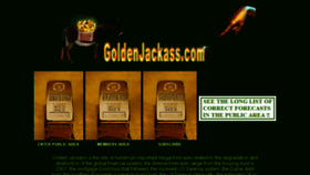 What Goldenjackass.com website looked like in 2018 (5 years ago)