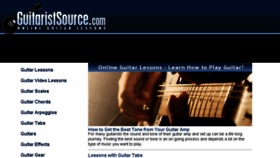 What Guitaristsource.com website looked like in 2018 (5 years ago)