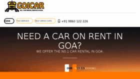 What Goicar.in website looked like in 2018 (5 years ago)
