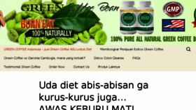 What Greencoffeeindonesia.com website looked like in 2018 (6 years ago)
