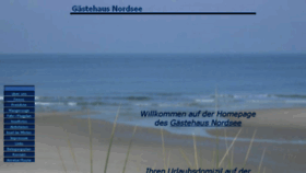 What Gaestehaus-nordsee.de website looked like in 2018 (5 years ago)