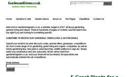 What Gardenandgreen.co.uk website looked like in 2018 (6 years ago)