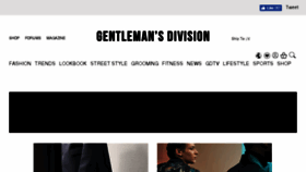 What Gentlemansdivision.com website looked like in 2018 (5 years ago)