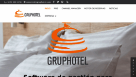 What Gruphotel.com website looked like in 2018 (5 years ago)
