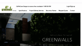 What Greenwalls.com website looked like in 2018 (5 years ago)