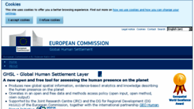 What Ghsl.jrc.ec.europa.eu website looked like in 2018 (6 years ago)
