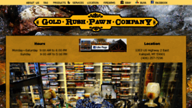 What Goldrushpawn.com website looked like in 2018 (5 years ago)